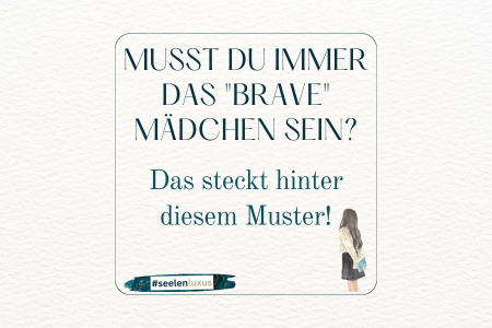 Ich denke, die Bedeutung des Konzepts "ein braves Mädchen sein" ist den meisten geläufig, jedoch wird selten erkannt, welch tiefgreifenden Einfluss diese Prägung auf das Leben hat. Diese Programmierung, die bereits in der frühesten Kindheit verankert wurde, wirkt praktisch bei jeder Lebensentscheidung im Hintergrund. Das Muster "liebes Mädchen" wurde auch durch super effektive Tricks in unser Unterbewusstsein gehämmert, wie zum Beispiel...