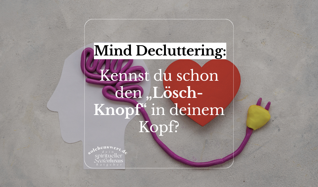 Mind Decluttering: Löschknopf Meditation geistiges Entrümpeln innere Ruhe und Klarheit findest – Praktische Tipps für mentale Ordnung und spirituelle Balance Stress Reduktion Reflektion