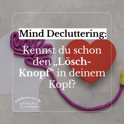 Mind Decluttering: Löschknopf Meditation geistiges Entrümpeln innere Ruhe und Klarheit findest – Praktische Tipps für mentale Ordnung und spirituelle Balance Stress Reduktion Reflektion
