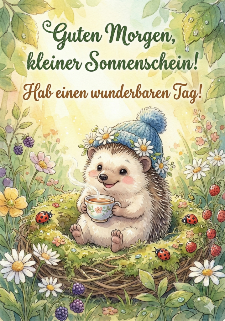 Lustige süße Guten Morgen Bilder, Zitate + Spruchbilder - Gruß für Kollegen, Freunde, Partner, Whatsapp Status, Facebook + Instagram Story